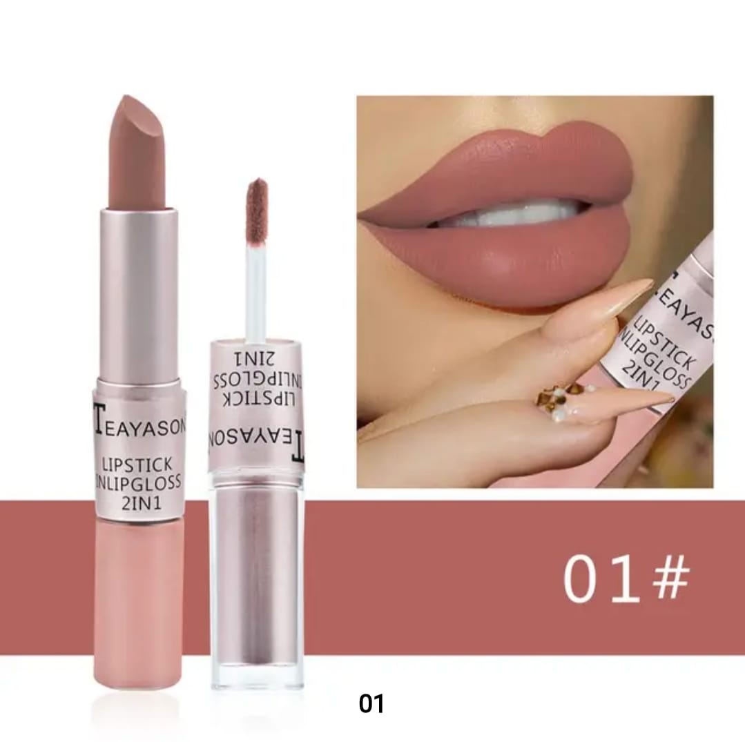 Teayason 2-in-1 Lipstick & Lip Gloss