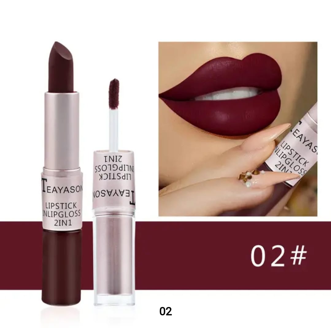 Teayason 2-in-1 Lipstick & Lip Gloss