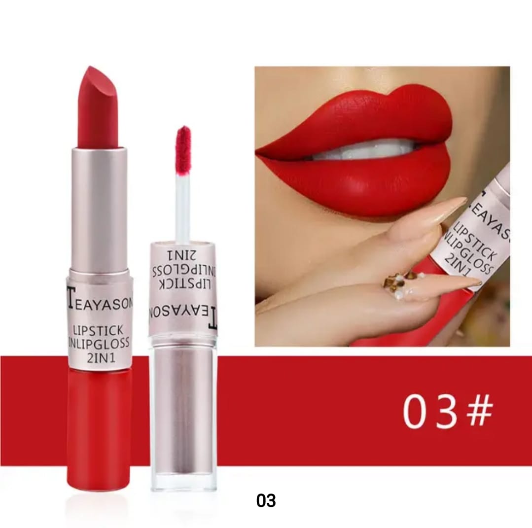 Teayason 2-in-1 Lipstick & Lip Gloss